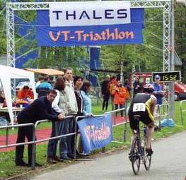 The finish on the campus of the University of Twente