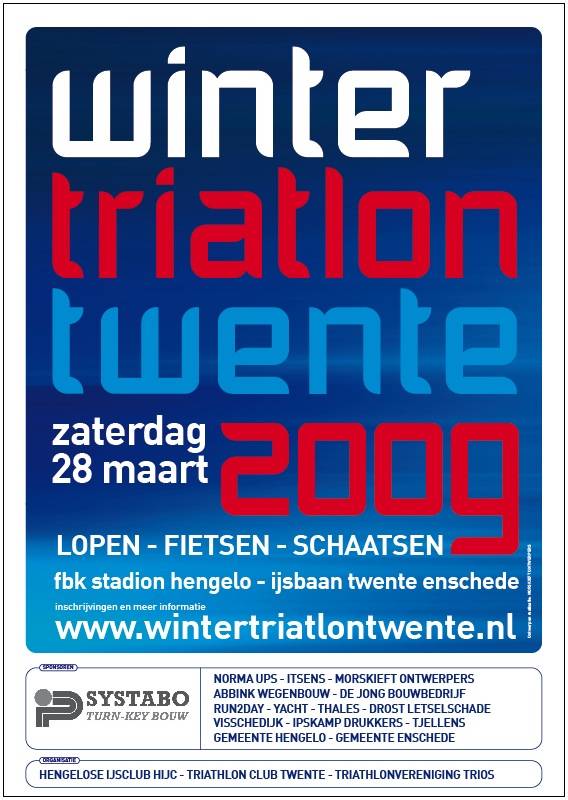 Affiche Winter Triatlon Twente