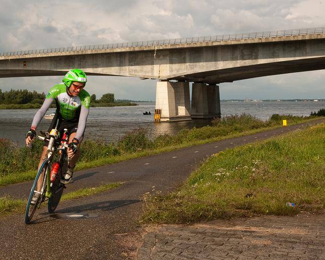 Guido bij het keerpunt bij de Stichtse Brug