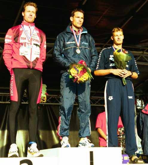 Podium NK Triathlon Almere 2000